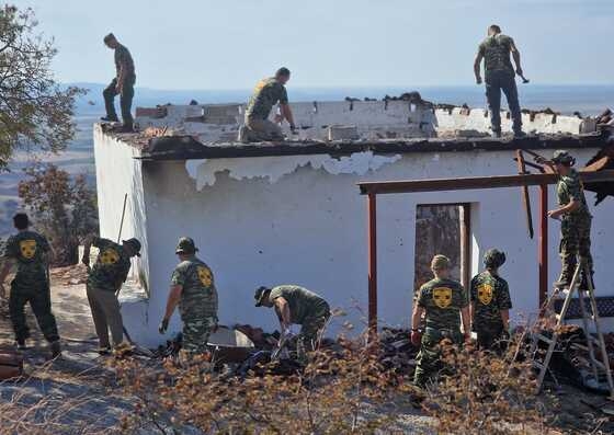 Το τάγμα Εθνοφυλακής Τραϊανούπολης έχει αναλάβει την αποκατάσταση του Ι.Ναού Αγ. Γεωργίου 